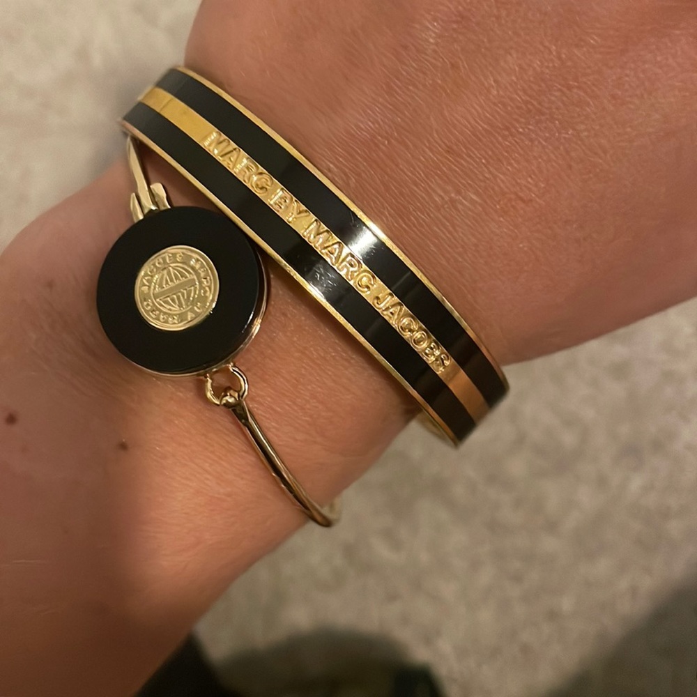 Marc by Marc Jacobs Black & Gold Bracelets